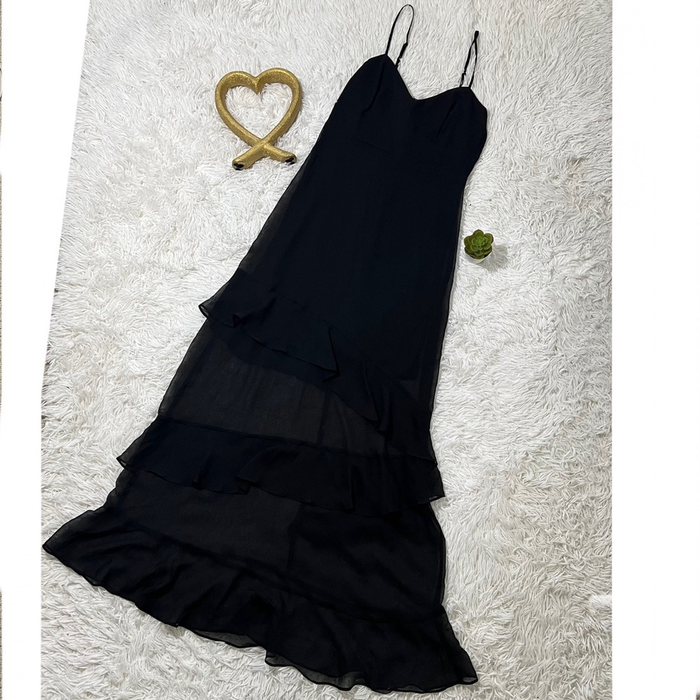 NWT Express Black Spaghetti Strap Maxi Sundress